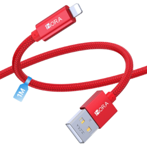 CABLE 1 HORA IPHONE CAB250 ROJO