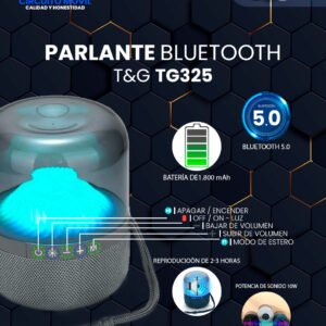 Parlante bluetooth T&G TG325